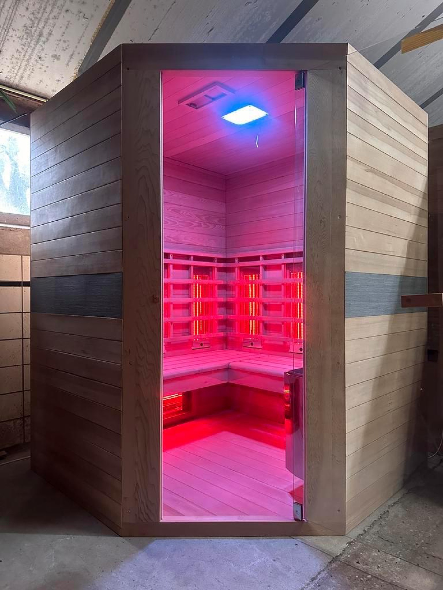 Combi sauna duo infrarood met opgietkachel - YJDHR