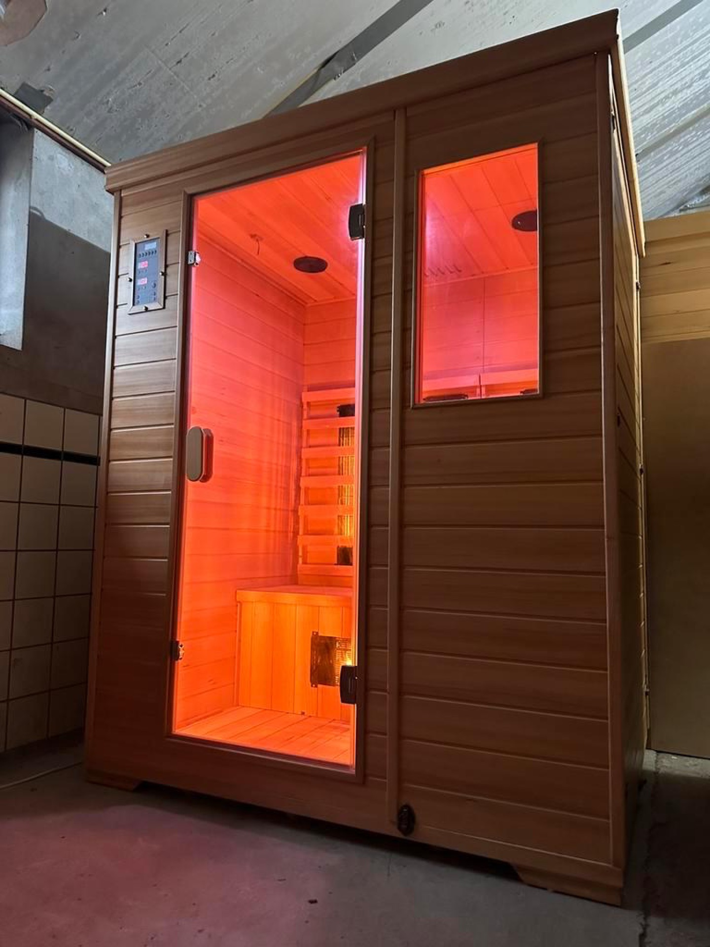 Combi (duo golf) Sauna Hemlock | 154x125 | 3.5kW Vega | U4ZNB